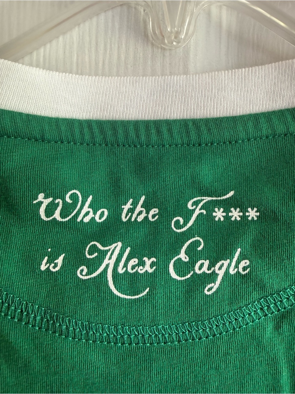 J. Crew Green White Colorblock ALEX EAGLE Collaboration Medium NWT Tee - Picture 6 of 8